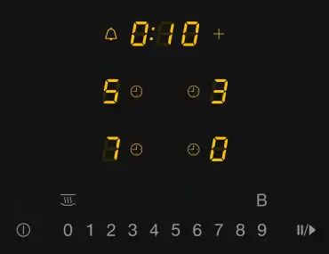 Miele Induktionskochfeld – 4 Zonen, klares Design (Top-View)
