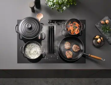 Miele Kochfeld mit integriertem Dunstabzug (TwoInOne) – Top-View