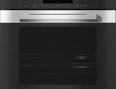 Miele Dampfbackofen – Frontansicht CleanSteel/Edelstah