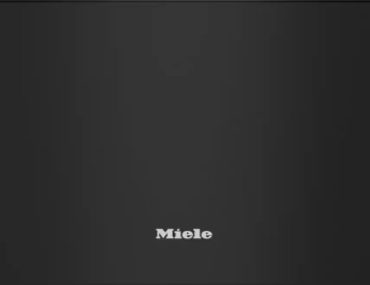 Miele Wärmeschublade – Frontansicht Schwarz (grifflos