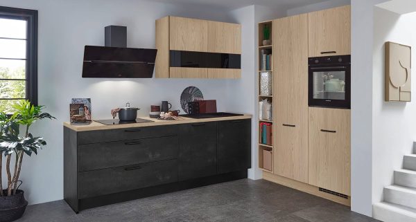 Nobilia Küchenblock Laser + Eiche Combo